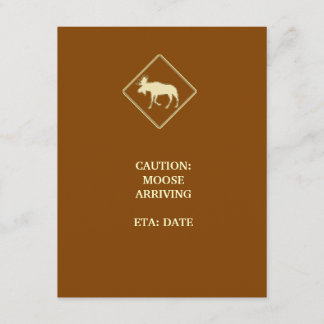 Moose Baby shower Kaart