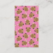 Moose Baby shower Roze Informatiekaartje (Achterkant)