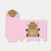 Moose Baby shower Woodland Bedankdoosjes (Uitgevouwen)