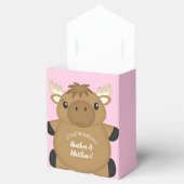 Moose Baby shower Woodland Bedankdoosjes (Geopend)
