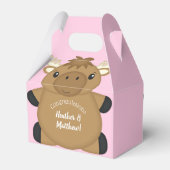 Moose Baby shower Woodland Bedankdoosjes (Achterkant)