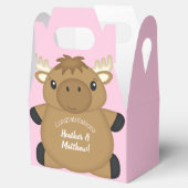 Moose Baby shower Woodland Bedankdoosjes (Geopend)