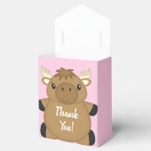 Moose Baby shower Woodland Bedankdoosjes (Geopend)