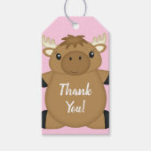 Moose Baby shower Woodland Cadeaulabel (Voorkant)