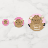 Moose Baby shower Woodland Confetti (Voorkanten)