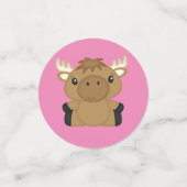Moose Baby shower Woodland Confetti (Kleine voorkant)