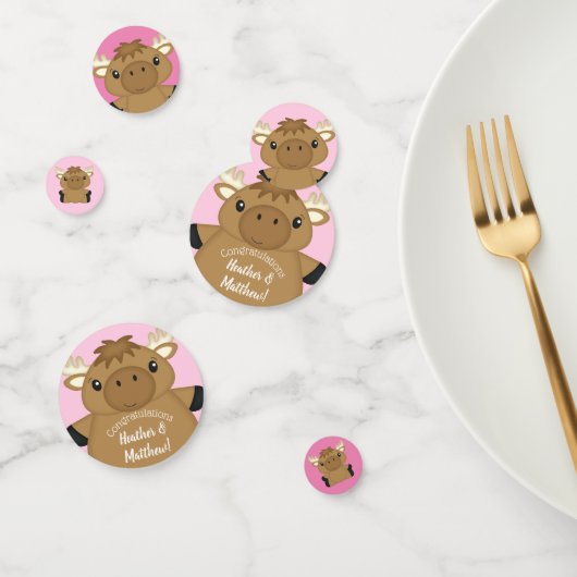 Moose Baby shower Woodland Confetti (Groep)