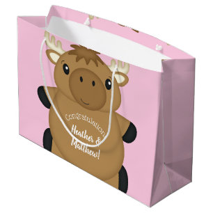 Moose Baby shower Woodland Groot Cadeauzakje