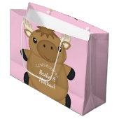 Moose Baby shower Woodland Groot Cadeauzakje (Voorkant Gekanteld)