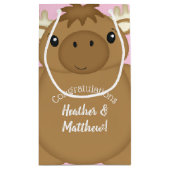 Moose Baby shower Woodland Klein Cadeauzakje (Achterkant)