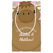 Moose Baby shower Woodland Klein Cadeauzakje (Voorkant)