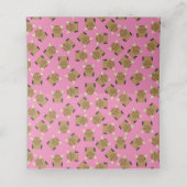 Moose Baby shower Woodland Plaatskaartje (Binnenkant ongevouwen)