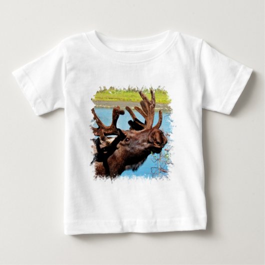 Moose Baby T-Shirt (Voorkant)