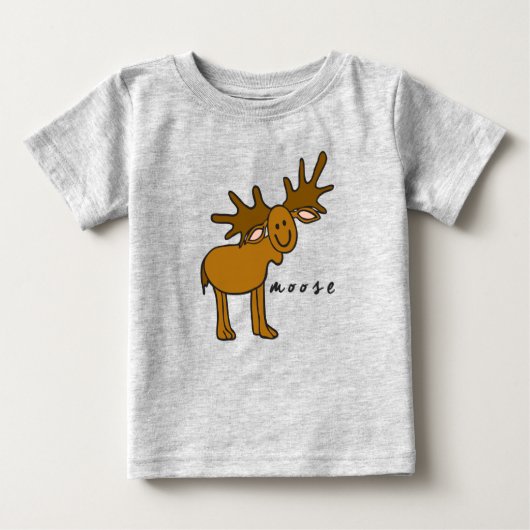 Moose Baby Top of T-Shirt (met basis) (Voorkant)