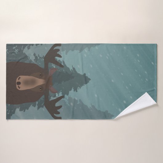 Moose Bath Towel Badhanddoek (Badhanddoek)