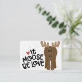 Moose Be Love Informatiekaartje (Staand voorkant)