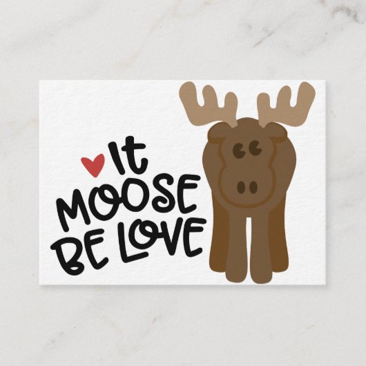 Moose Be Love Informatiekaartje (Voorkant)