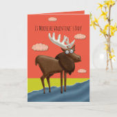 Moose Be Valentijn Card Kaart (Gele Bloem)