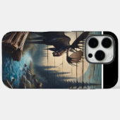 Moose bij de maan Case-Mate iPhone case (Achterkant (horizontaal))