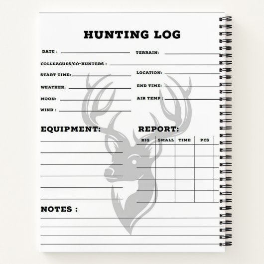 Moose bij een rivier in een patriottische scène notitieboek (Achterkant)