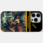 Moose bij een rustige bosstroom Case-Mate iPhone case (Achterkant (horizontaal))
