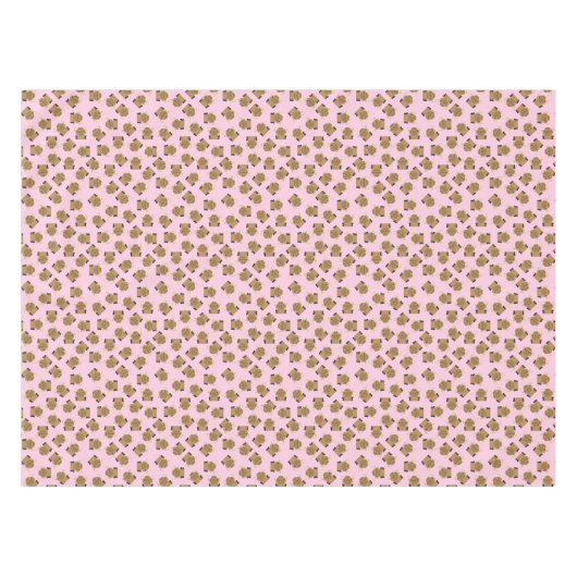 Moose Birthday Party Pink Tafelkleed (Voorkant (Horizontaal))