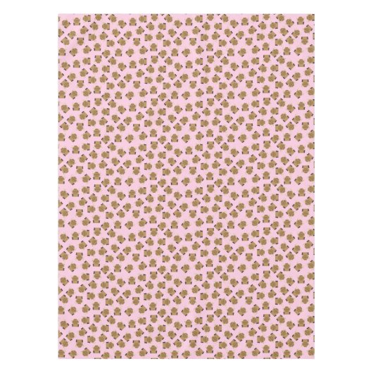 Moose Birthday Party Pink Tafelkleed (Voorkant)