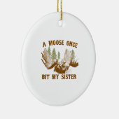 Moose Bite Keramisch Ornament (Rechts)