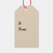 Moose Black Silhouette Wilderness Gift Label Cadeaulabel (Achterkant)