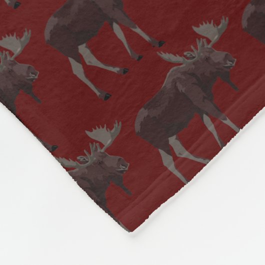 Moose Blankets Moose Art Blanket Custom Beddengoed Fleece Deken (Hoek)