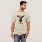 Moose Born to Roam T-shirt (Voorkant volledig)