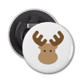 Moose Bottle Open Fridge Magnet Button Flesopener (Voorkant)
