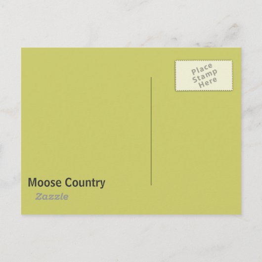  Moose Briefkaart (Achterkant)