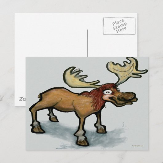 Moose Briefkaart (Voorkant / Achterkant)