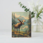 Moose Briefkaart (Staand voorkant)