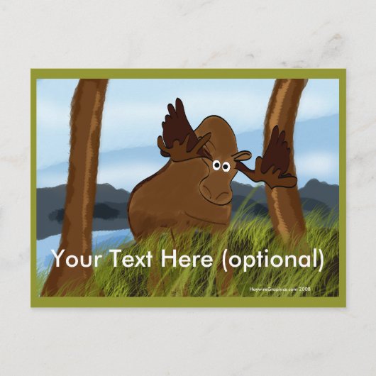 Moose Briefkaart (Voorkant)