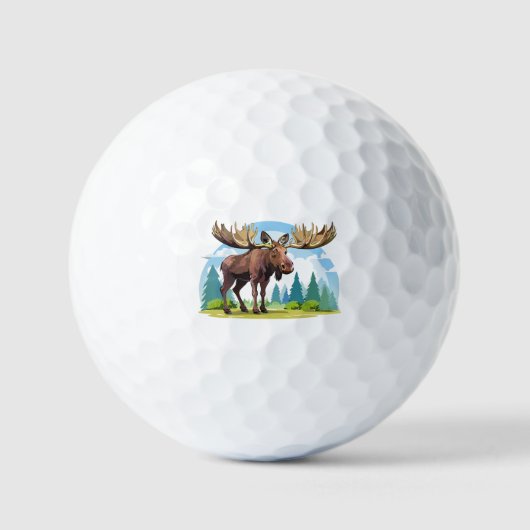 Moose buck golfballen (Voorkant)