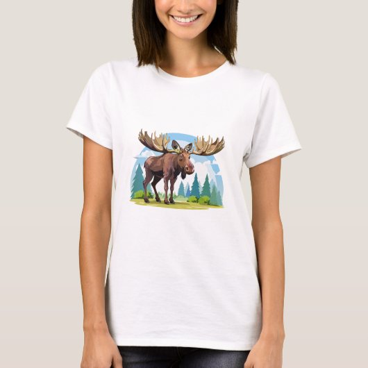Moose buck t-shirt (Voorkant)