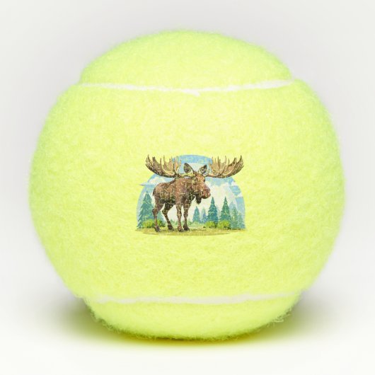 Moose buck tennisballen (Voorkant)