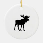 Moose Buffalo Check keramisch Ornament (Achterkant)