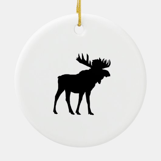 Moose Buffalo Check keramisch Ornament (Achterkant)