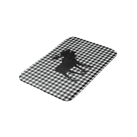 Moose Buffalo Check Mountain Living Bath Mat (Gekanteld)