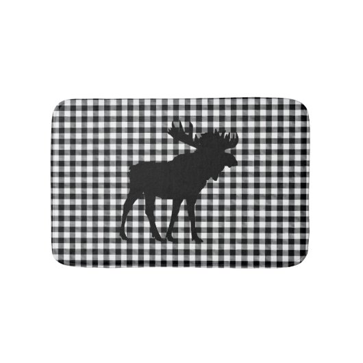 Moose Buffalo Check Mountain Living Bath Mat (Voorkant)