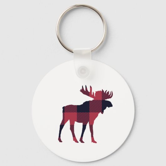 Moose Buffalo Check Mountain Sleutelhanger (Voorkant)