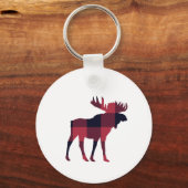 Moose Buffalo Check Mountain Sleutelhanger (Voorkant)