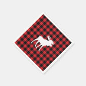 Moose Buffalo Check Wilderness Cabin Servet (Hoek)