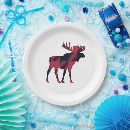 Moose Buffalo controleren wildernis Papieren Bordje (Feest)