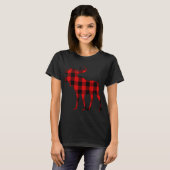 Moose Buffalo Rood Plaid T-shirt (Voorkant volledig)