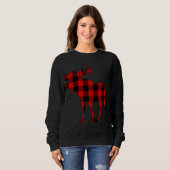 Moose Buffalo Rood Plaid Trui (Voorkant volledig)
