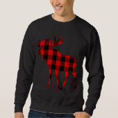 Moose Buffalo Rood Plaid Trui (Voorkant)